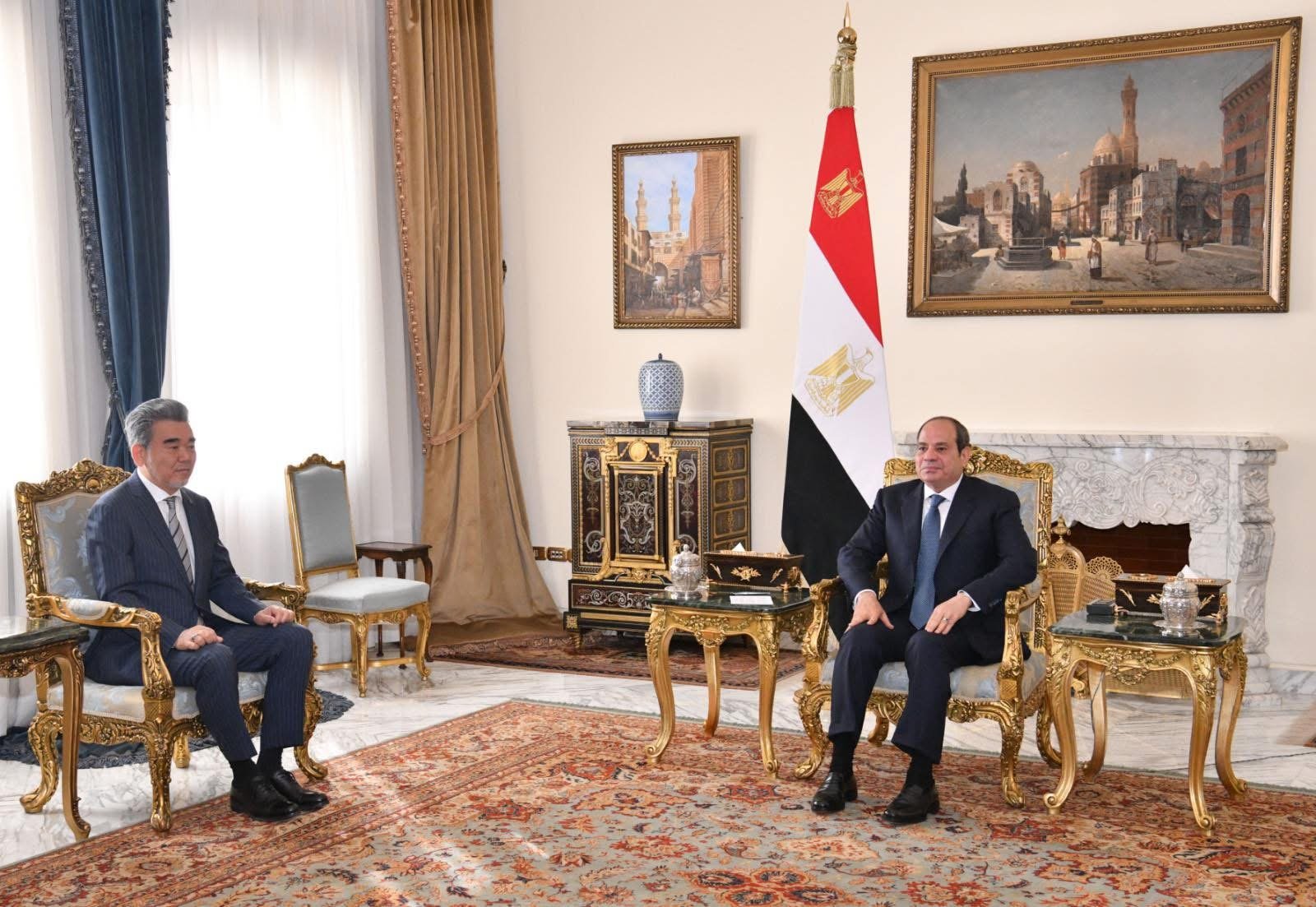 الرئيس ﻋﺒﺪ الفتاح السيسى يستقبل رئيس جامعة هيروشيما اليابانية،