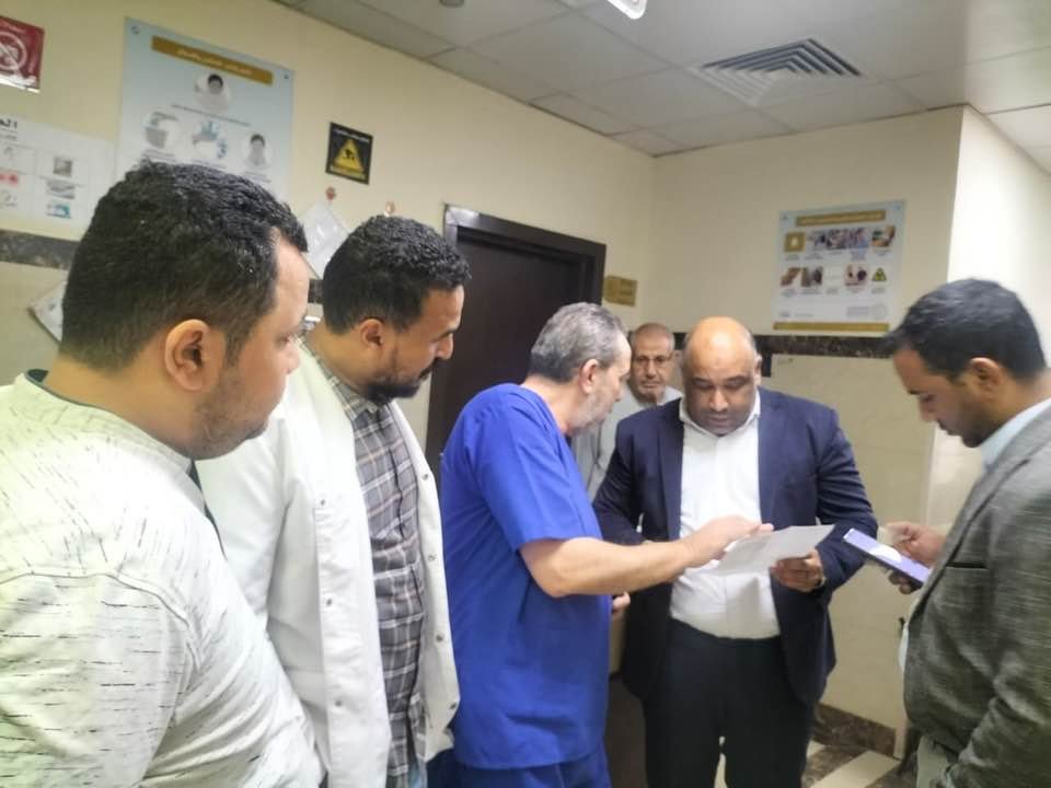 هيئة الرعايه الصحيه بالأقصر تتفقد مستشفى حورس لمتابعة الخدمات ا
