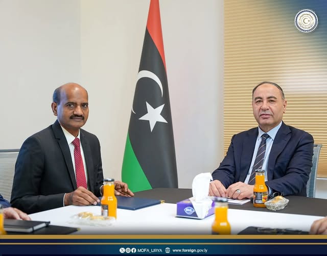 وزارة الخارجية الليبية تستقبل سفير جمهورية الهند الجديد