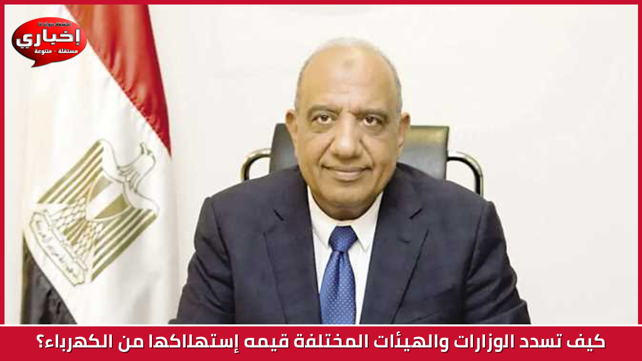 كيف تسدد  الوزارات  والهيئات المختلفة قيمه إستهلاكها من الكهرباء؟