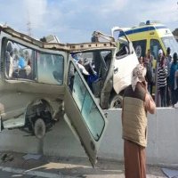 تصادم سيارتين على طريق إسكندرية الصحراوي يسفر عن إصابة 5 