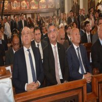 وزير التموين يحضر قداس عيد القيامة المجيد بالكاتدرائية 