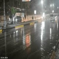 عاصفة مطرية شديدة تضرب الأسكندرية ليلة أمس 