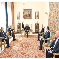 الرئيس عبد الفتاح السيسي يستقبل وزير الخارجية الإيراني
