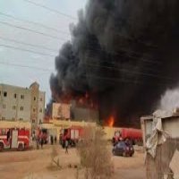 بيان محافظة الدقهلية بشأن حريق مصنع الطيب بسلكا 